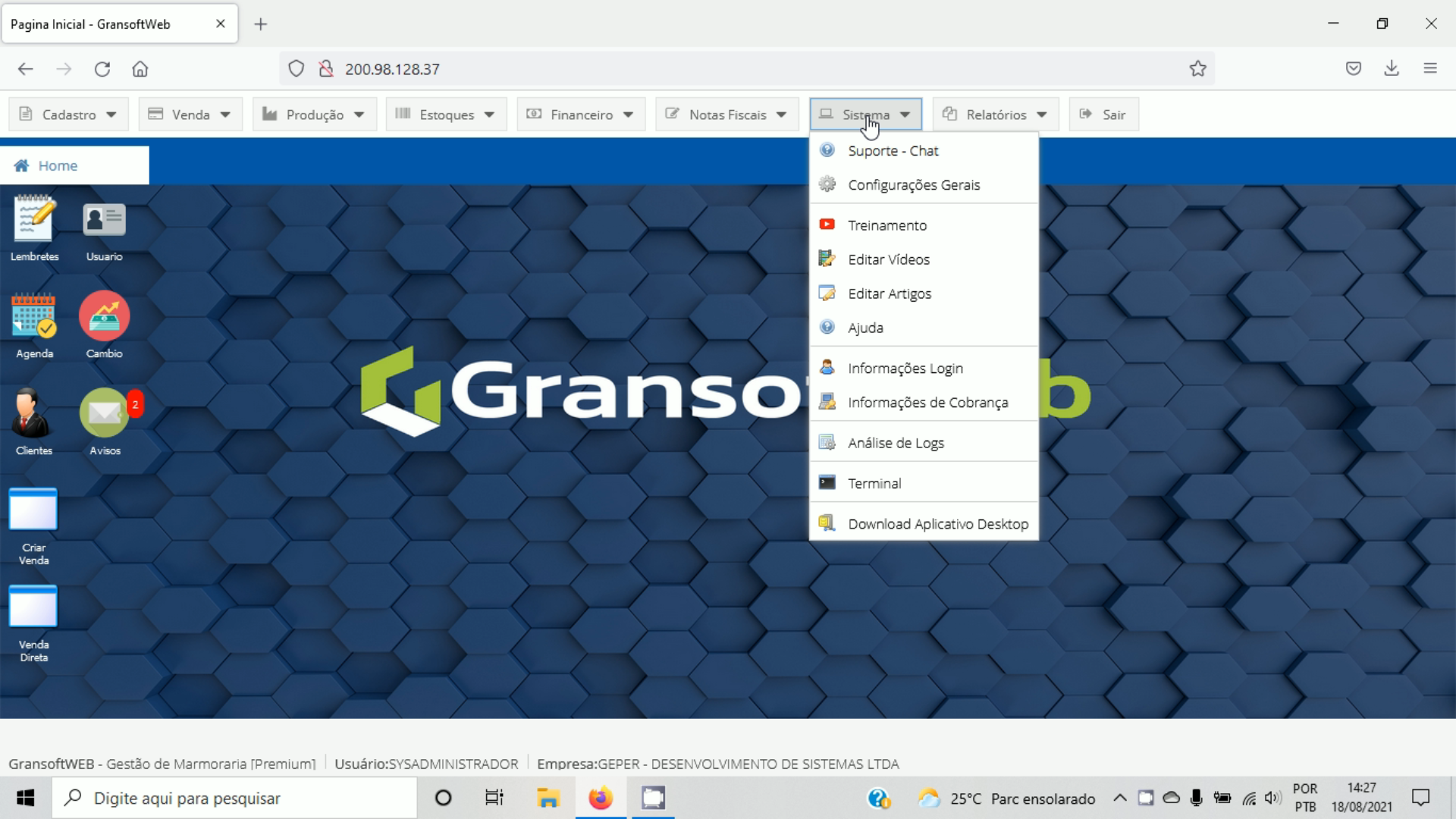 Instalando App GransoftWeb para Windows